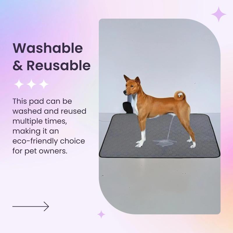 Reusable Dog Urine Pad, Washable Dog Training Pad, Durable Waterproof Cat Urine Mat, Pet Supplies for Indoor Outdoor Use, Dog Stuff, Cat Stuff, Household Items, Home Decor